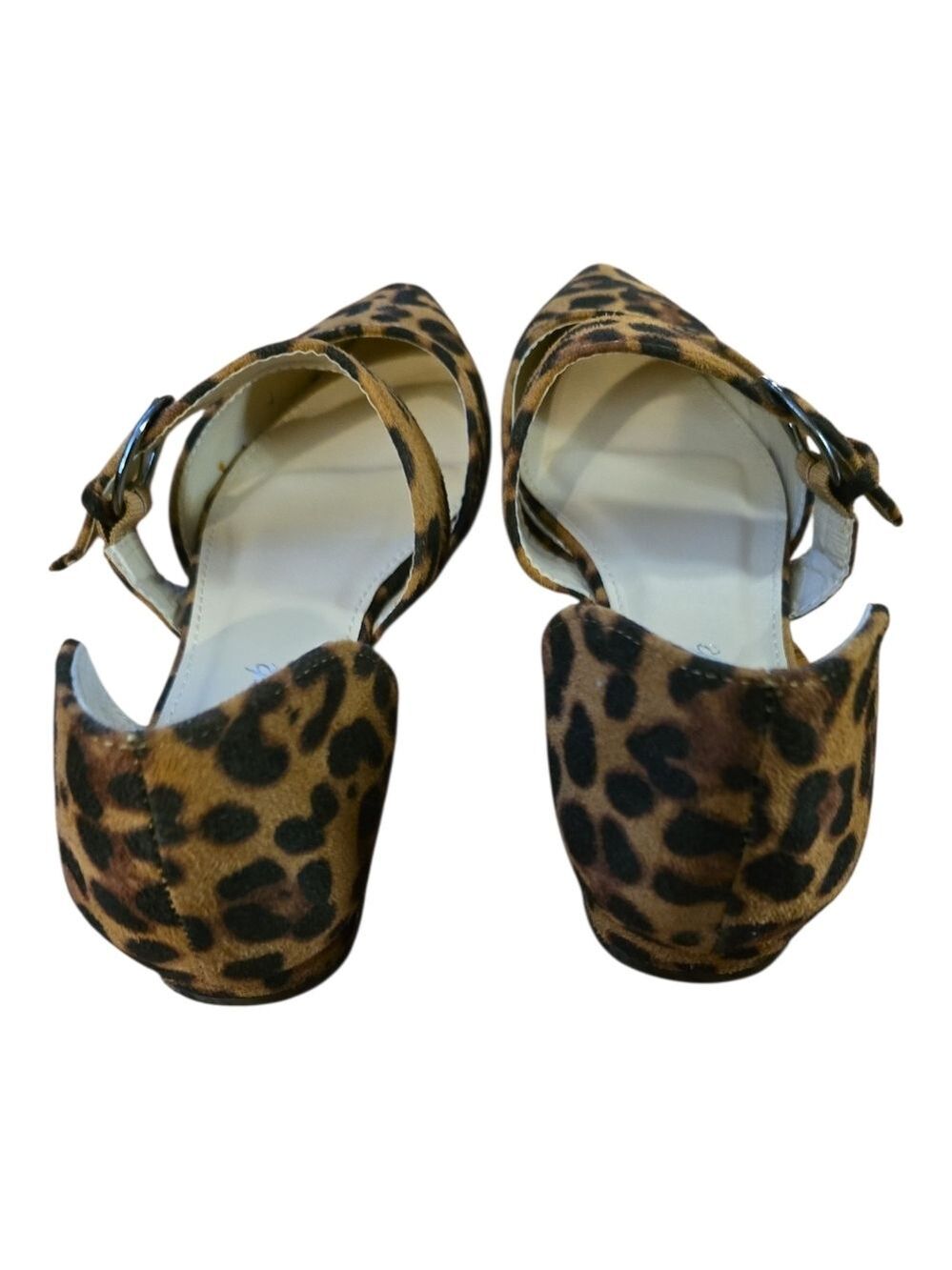 Adams Leopard Print Ballet Flats Buckle Women’s Size 7.5 Brown Black - Picture 5 of 6
